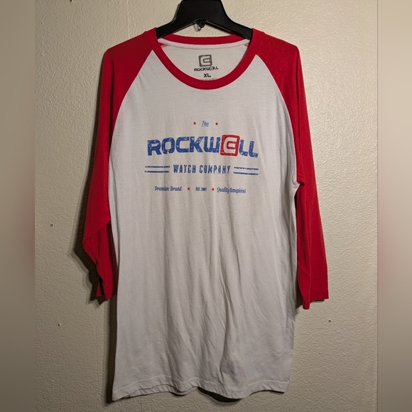 Tockwell Xl Men's Red and White Shirt Pre-owned - Picture 2 of 5